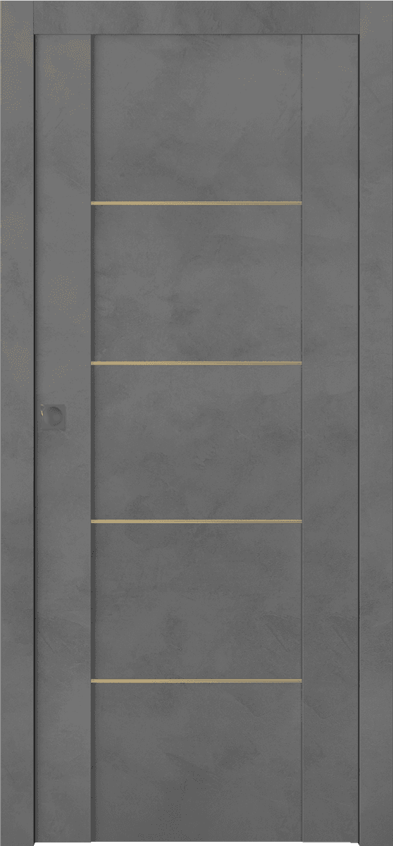 AVON 01 4H GOLD DARK URBAN POCKET DOORS BELLDINNI MODERN INTERIOR DOOR - 1