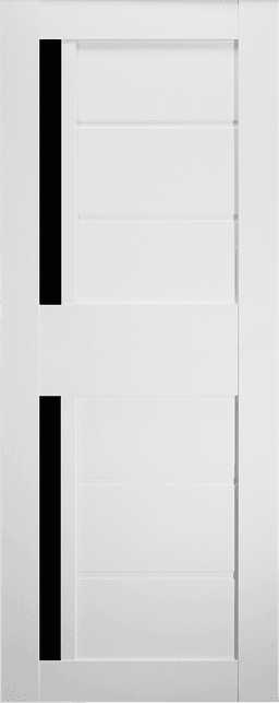ESTA BLACK VETRO BIANCO NOBLE SLAB BELLDINNI MODERN INTERIOR DOOR - 1