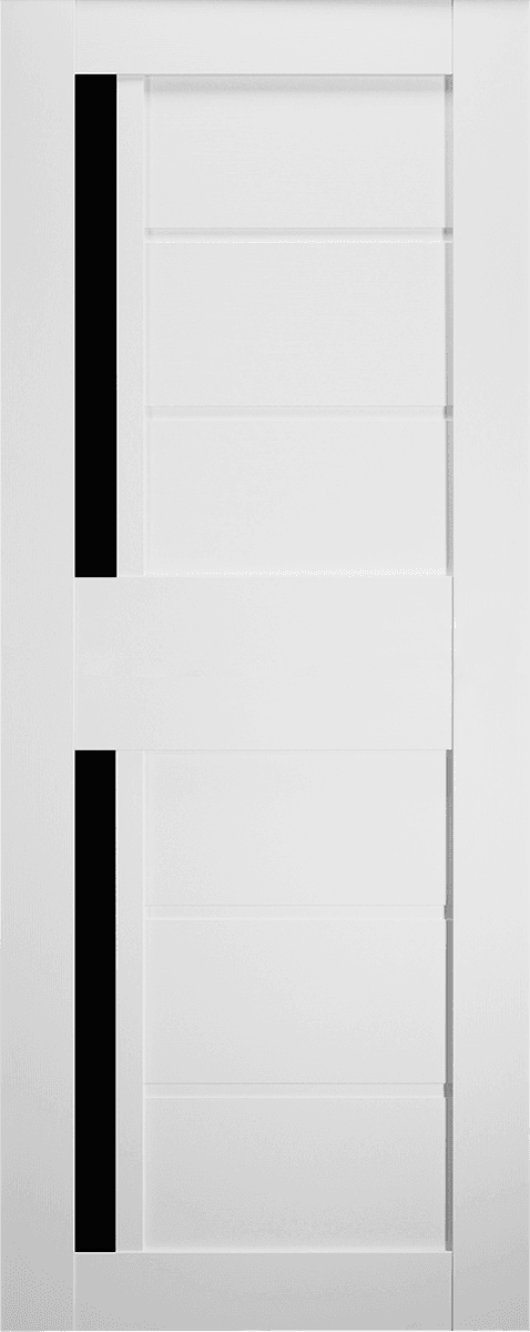 ESTA BLACK VETRO BIANCO NOBLE SLAB BELLDINNI MODERN INTERIOR DOOR - 1