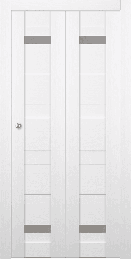 IMMA VETRO BIANCO NOBLE BI-FOLD BELLDINNI MODERN INTERIOR DOOR - 1