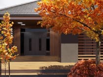 Double metal-aluminum modern exterior door Ronex 1477 - 10