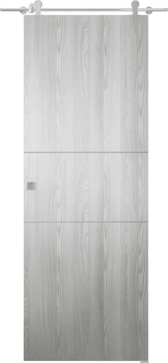 OPTIMA 2H RIBEIRA ASH DOUBLE BARN BELLDINNI MODERN INTERIOR DOOR - 1
