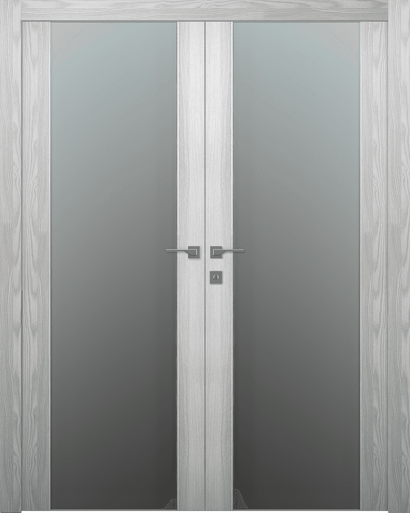 AVON 202 VETRO RIBEIRA ASH DOUBLE BELLDINNI MODERN INTERIOR DOOR - 1