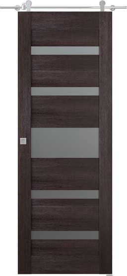 AVON 07-05 VETRO VERALINGA OAK BARN BELLDINNI MODERN INTERIOR DOOR - 1