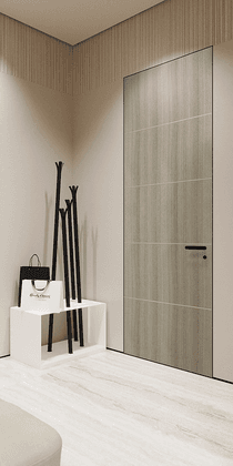 OPTIMA 4H SHAMBOR INVISIBLE METAL FRAME BELLDINNI MODERN INTERIOR DOOR - 2