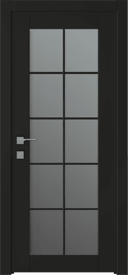 AVON 10 LITE VETRO BLACK MATTE SWING BELLDINNI MODERN INTERIOR DOOR - 1