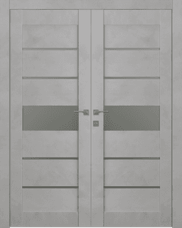 AVON 07-06 VETRO LIGHT URBAN DOUBLE BELLDINNI MODERN INTERIOR DOOR - 1