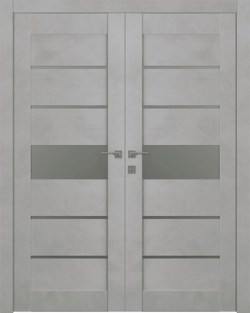 AVON 07-06 VETRO LIGHT URBAN DOUBLE BELLDINNI MODERN INTERIOR DOOR - 1