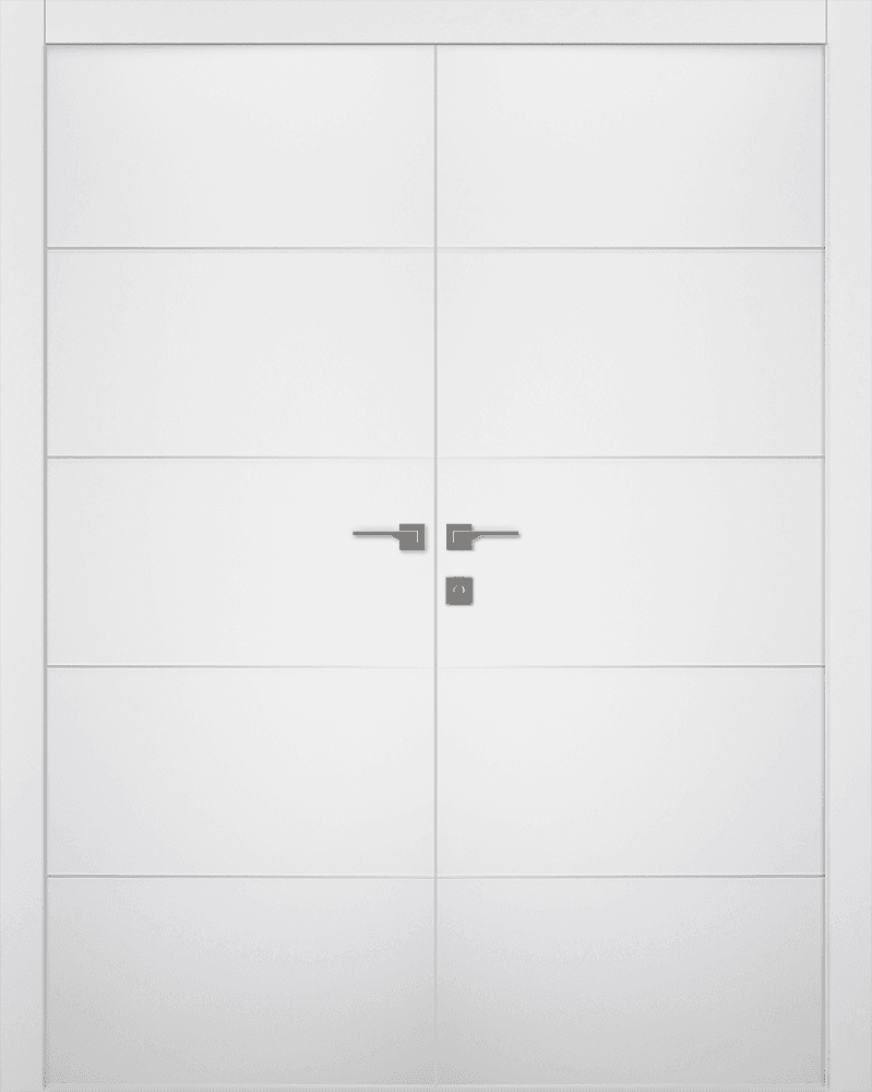 ARVIKA POLAR WHITE DOUBLE SWING BELLDINNI MODERN INTERIOR DOOR