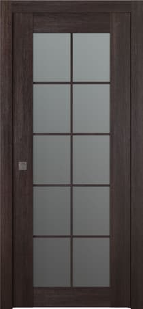 AVON 10 LITE VETRO VERALINGA OAK POCKET BELLDINNI MODERN INTERIOR DOOR - 1