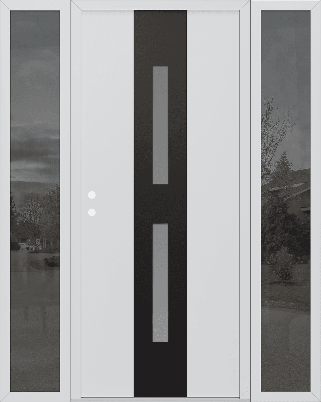 Modern Steel Front Door Diamond A6 - 3