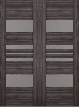 ROMI VETRO GRAY OAK DOUBLE BARN BELLDINNI MODERN INTERIOR DOOR - 2