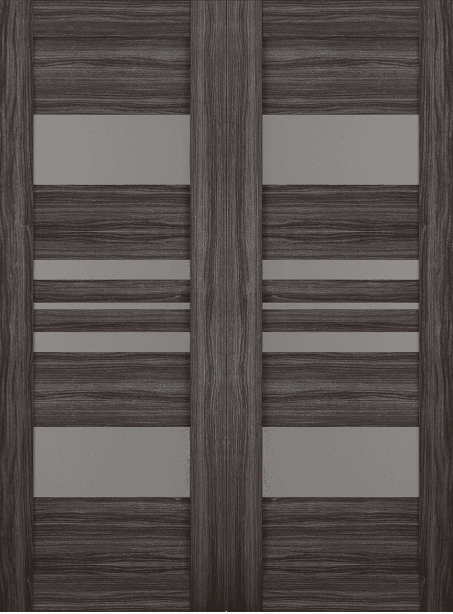 ROMI VETRO GRAY OAK DOUBLE BARN BELLDINNI MODERN INTERIOR DOOR - 2