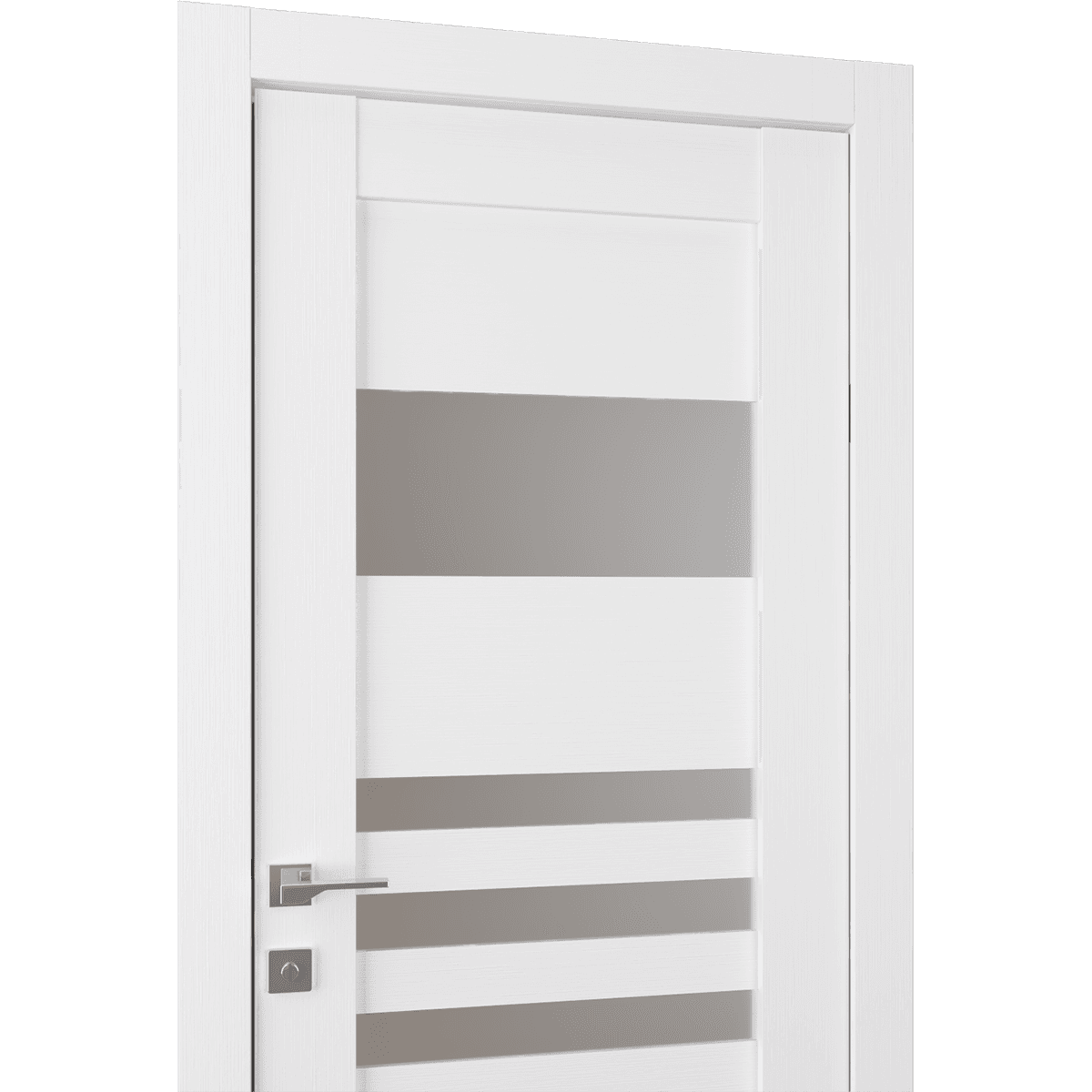 LETI VETRO BIANCO NOBLE DOUBLE BELLDINNI MODERN INTERIOR DOOR - 2