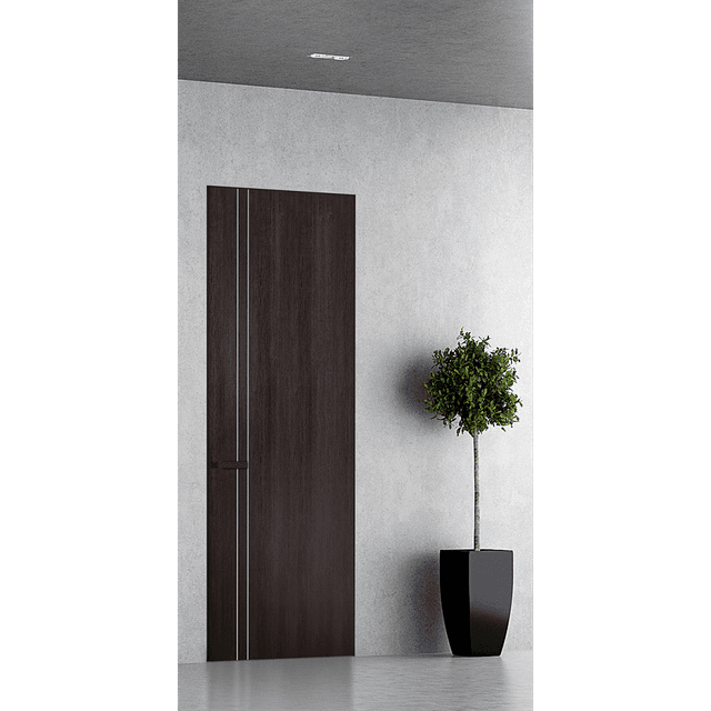 OPTIMA 2V VERALINGA OAK INVISIBLE METAL FRAME BELLDINNI MODERN INTERIOR DOOR