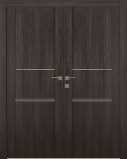 AVON 01 3H GOLD VERALINGA OAK DOUBLE BELLDINNI MODERN INTERIOR DOOR - 1