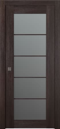 AVON 5 LITE VETRO VERALINGA OAK POCKET BELLDINNI MODERN INTERIOR DOOR - 1