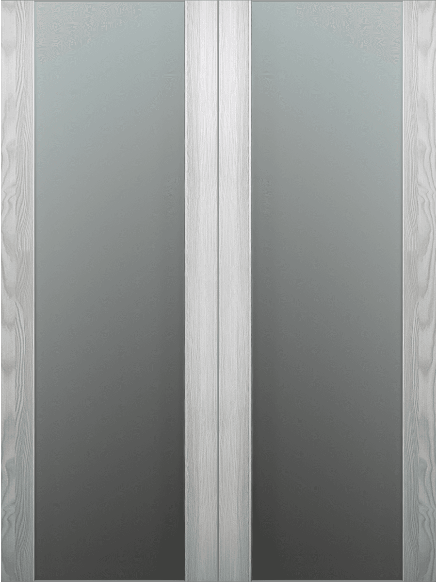 AVON 202 VETRO RIBEIRA ASH DOUBLE BARN BELLDINNI MODERN INTERIOR DOOR - 2