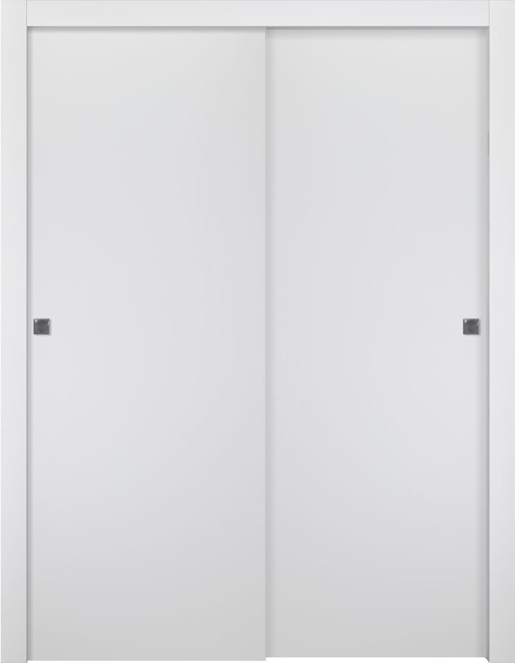 PALLADIO BIANCO NOBLE BYPASS DOORS BELLDINNI MODERN INTERIOR DOOR - 1