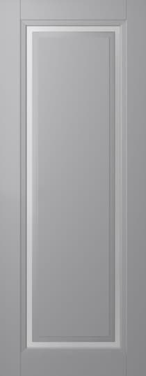 AURUM 1 VETRO LIGHT GREY SLAB BELLDINNI MODERN INTERIOR DOOR - 1