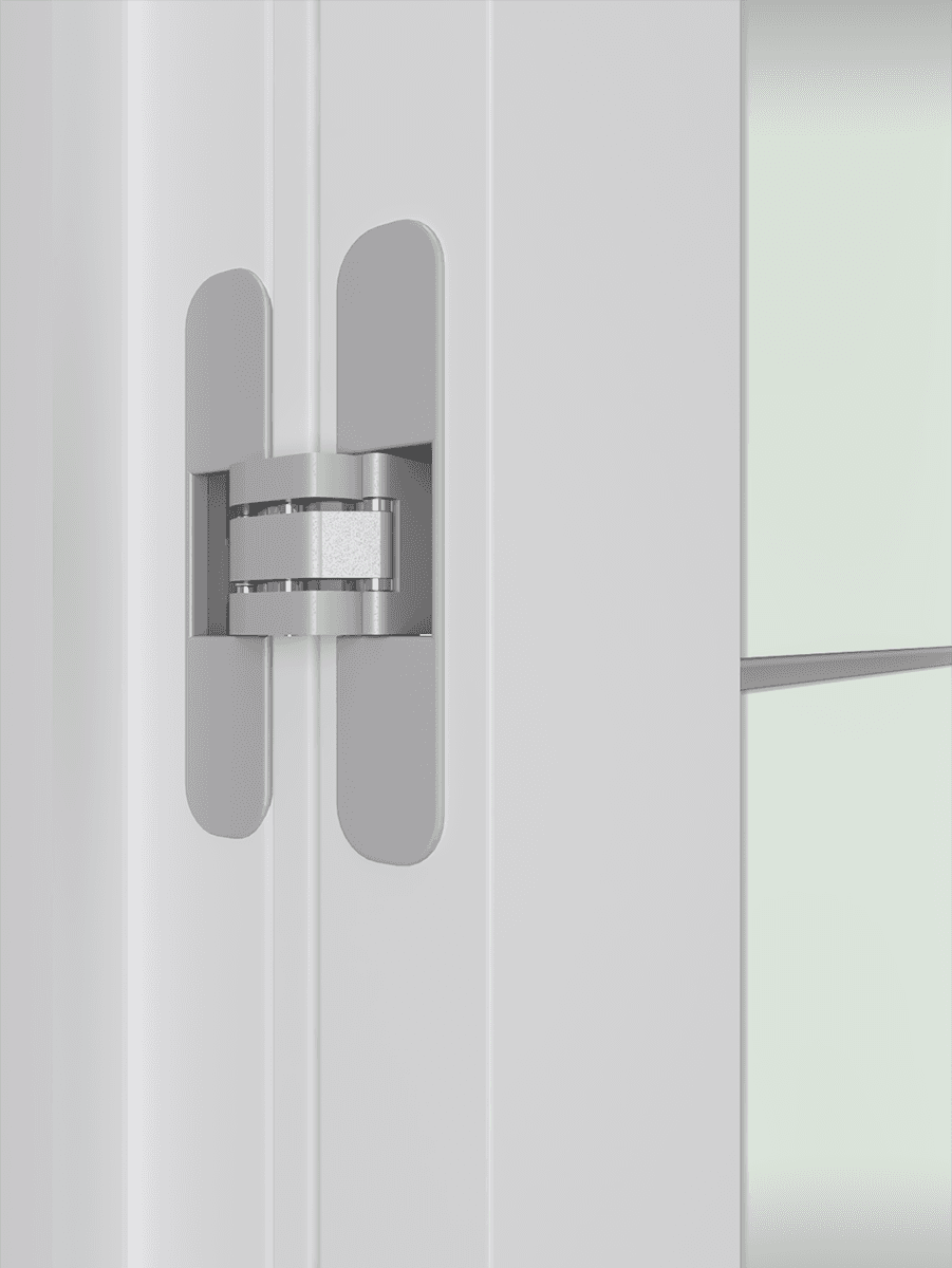 SMART PRO H3G 4H BLACK STRIPS VETRO POLAR WHITE DOUBLE DOORS BELLDINNI MODERN INTERIOR DOOR - 3