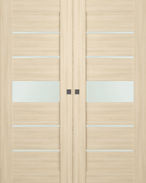 AVON 07-06 VETRO LOIRE ASH DOUBLE MAGIC DOORS BELLDINNI MODERN INTERIOR DOOR - 1