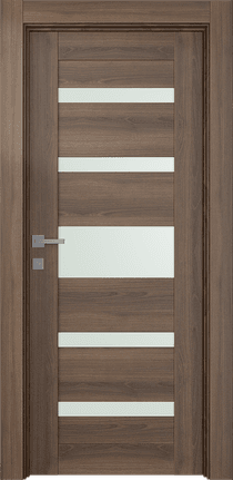 AVON 07-05 VETRO PECAN NUTWOOD SWING DOORS BELLDINNI MODERN INTERIOR DOOR - 1