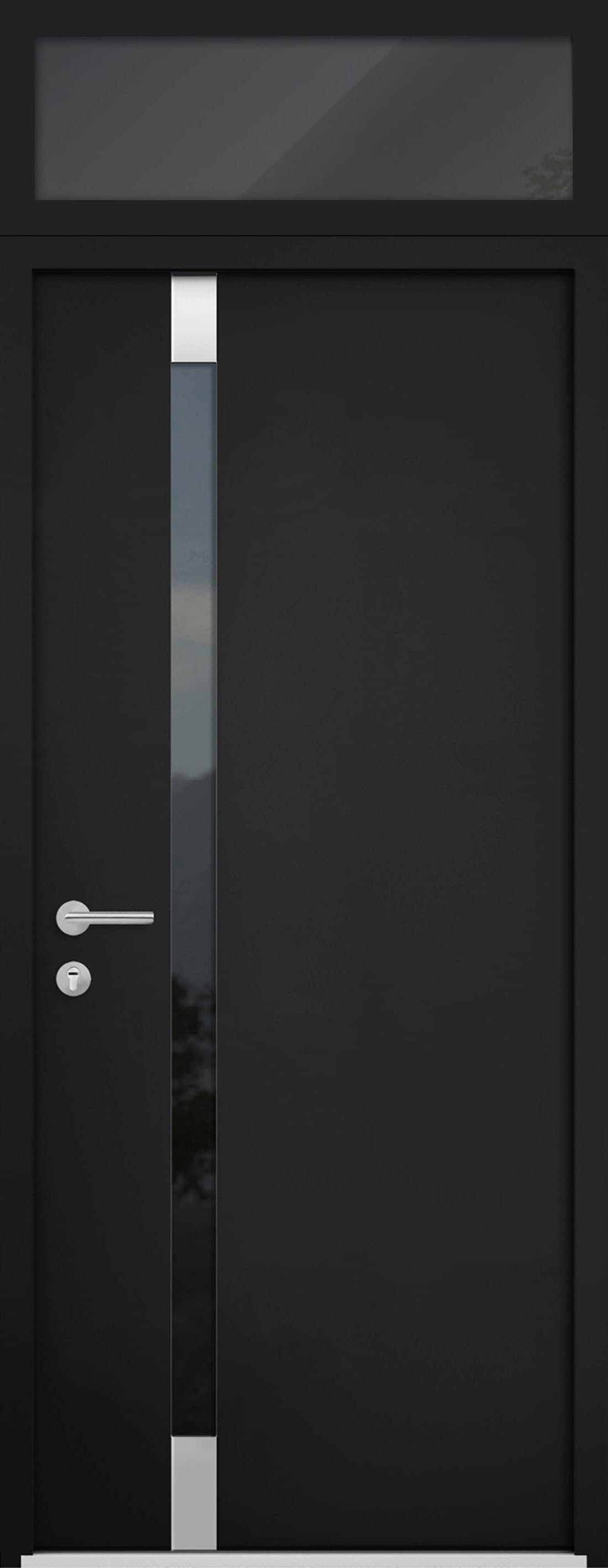 Single metal-aluminum modern exterior door Cynex 6777 A - 5