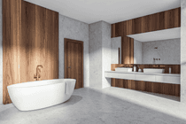 OPTIMA PECAN NUTWOOD DOUBLE POCKET DOORS BELLDINNI MODERN INTERIOR DOOR - 2