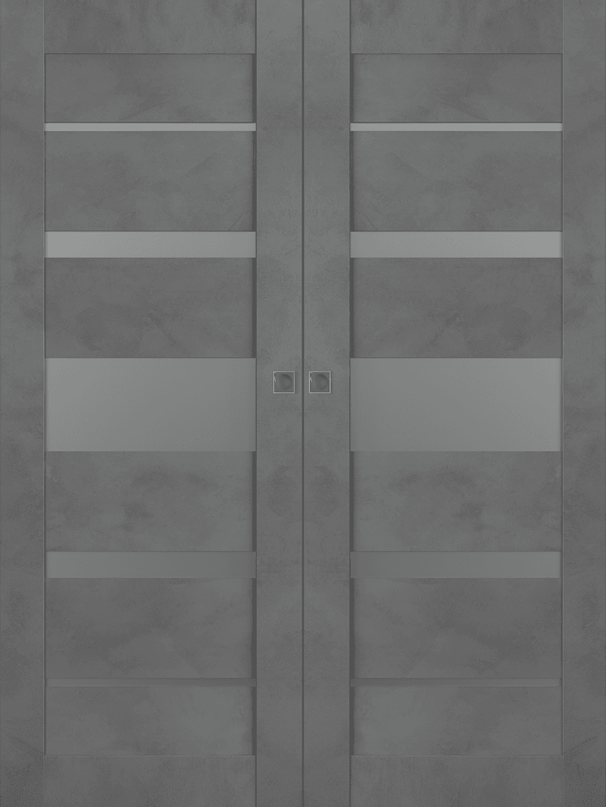 AVON 07-03 VETRO DARK URBAN DOUBLE MAGIC BELLDINNI MODERN INTERIOR DOOR - 1