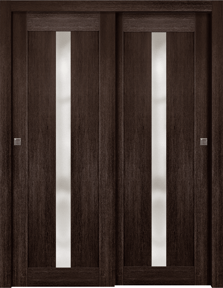 AVON 101 VETRO VERALINGA OAK BYPASS DOORS BELLDINNI MODERN INTERIOR DOOR