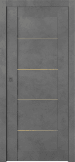 AVON 07 4H GOLD DARK URBAN POCKET BELLDINNI MODERN INTERIOR DOOR - 1