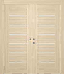 AVON 07-02 VETRO LOIRE ASH DOUBLE DOORS BELLDINNI MODERN INTERIOR DOOR - 1