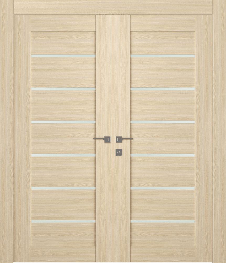 AVON 07-02 VETRO LOIRE ASH DOUBLE DOORS BELLDINNI MODERN INTERIOR DOOR - 1