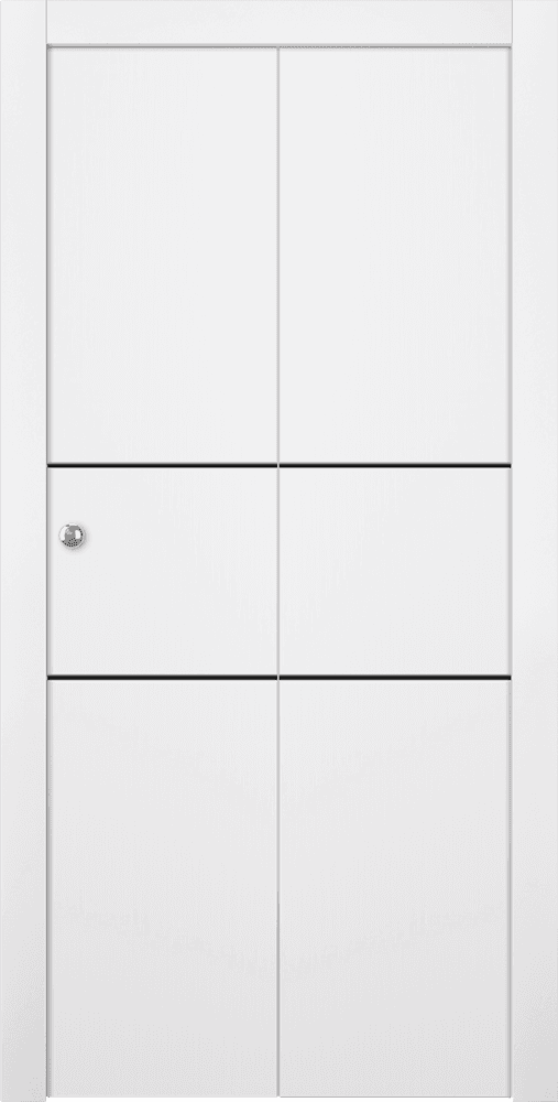 SMART PRO 2H BLACK POLAR WHITE BI-FOLD DOORS BELLDINNI MODERN INTERIOR DOOR - 1