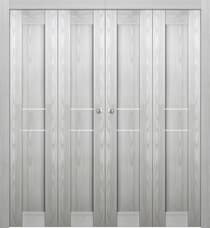 AVON 07 2HN RIBEIRA ASH DOUBLE BI-FOLD BELLDINNI MODERN INTERIOR DOOR - 1