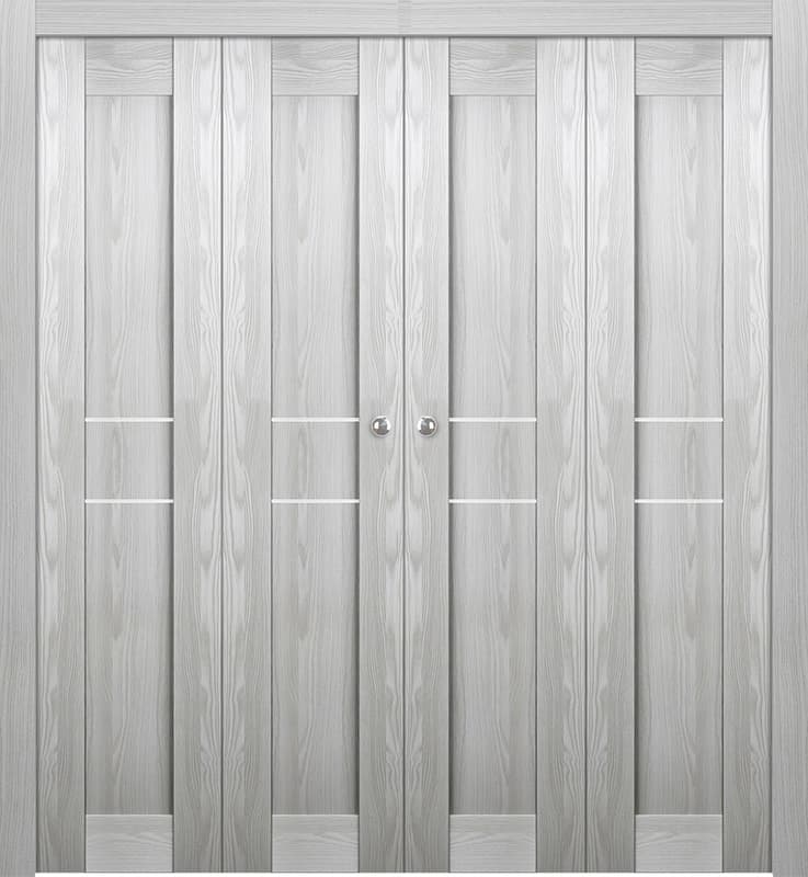 AVON 07 2HN RIBEIRA ASH DOUBLE BI-FOLD BELLDINNI MODERN INTERIOR DOOR - 1