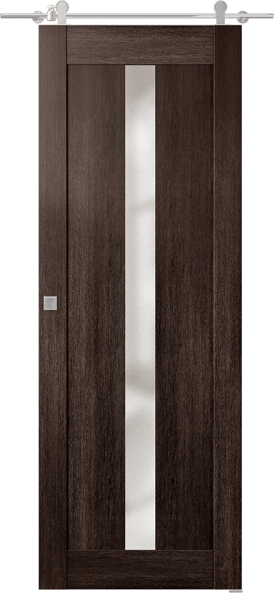 AVON 101 VETRO VERALINGA OAK DOUBLE BARN DOORS BELLDINNI MODERN INTERIOR DOOR - 1