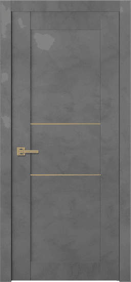 AVON 07 2H GOLD DARK URBAN SWING BELLDINNI MODERN INTERIOR DOOR - 1