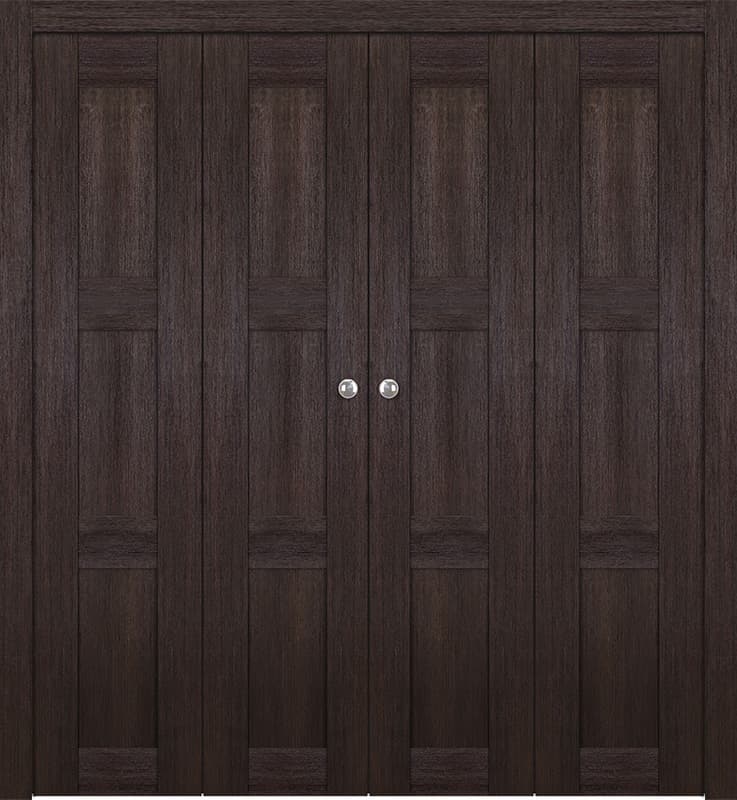 AVON 07 2RN VERALINGA OAK DOUBLE BI-FOLD BELLDINNI MODERN INTERIOR DOOR - 1