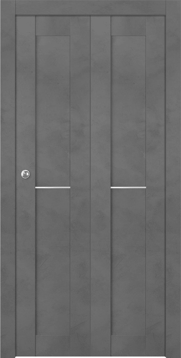 AVON 07 1H DARK URBAN DOUBLE BI-FOLD BELLDINNI MODERN INTERIOR DOOR - 1