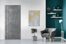 AVON 07 3R DARK URBAN INVISIBLE METAL FRAME BELLDINNI MODERN INTERIOR DOOR - 2