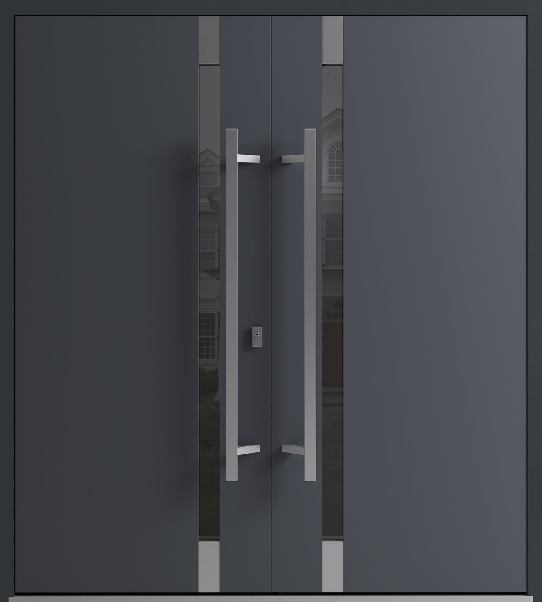 Double metal-aluminum modern exterior door Ronex 1011 - 1