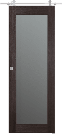 AVON 207 VETRO VERALINGA OAK DOUBLE BARN BELLDINNI MODERN INTERIOR DOOR - 1