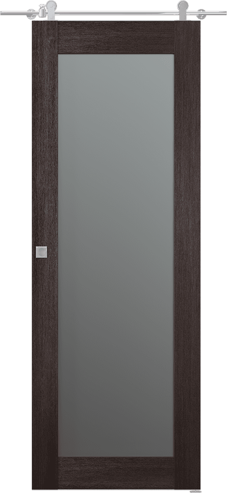 AVON 207 VETRO VERALINGA OAK DOUBLE BARN BELLDINNI MODERN INTERIOR DOOR - 1