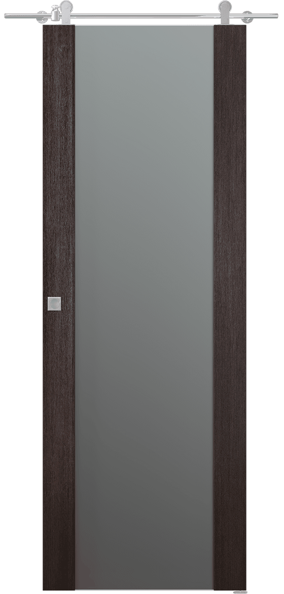 AVON 202 VETRO VERALINGA OAK DOUBLE BARN BELLDINNI MODERN INTERIOR DOOR - 1
