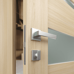 AVON 07-03 VETRO LOIRE ASH DOUBLE INVISIBLE METAL FRAME BELLDINNI MODERN INTERIOR DOOR - 3