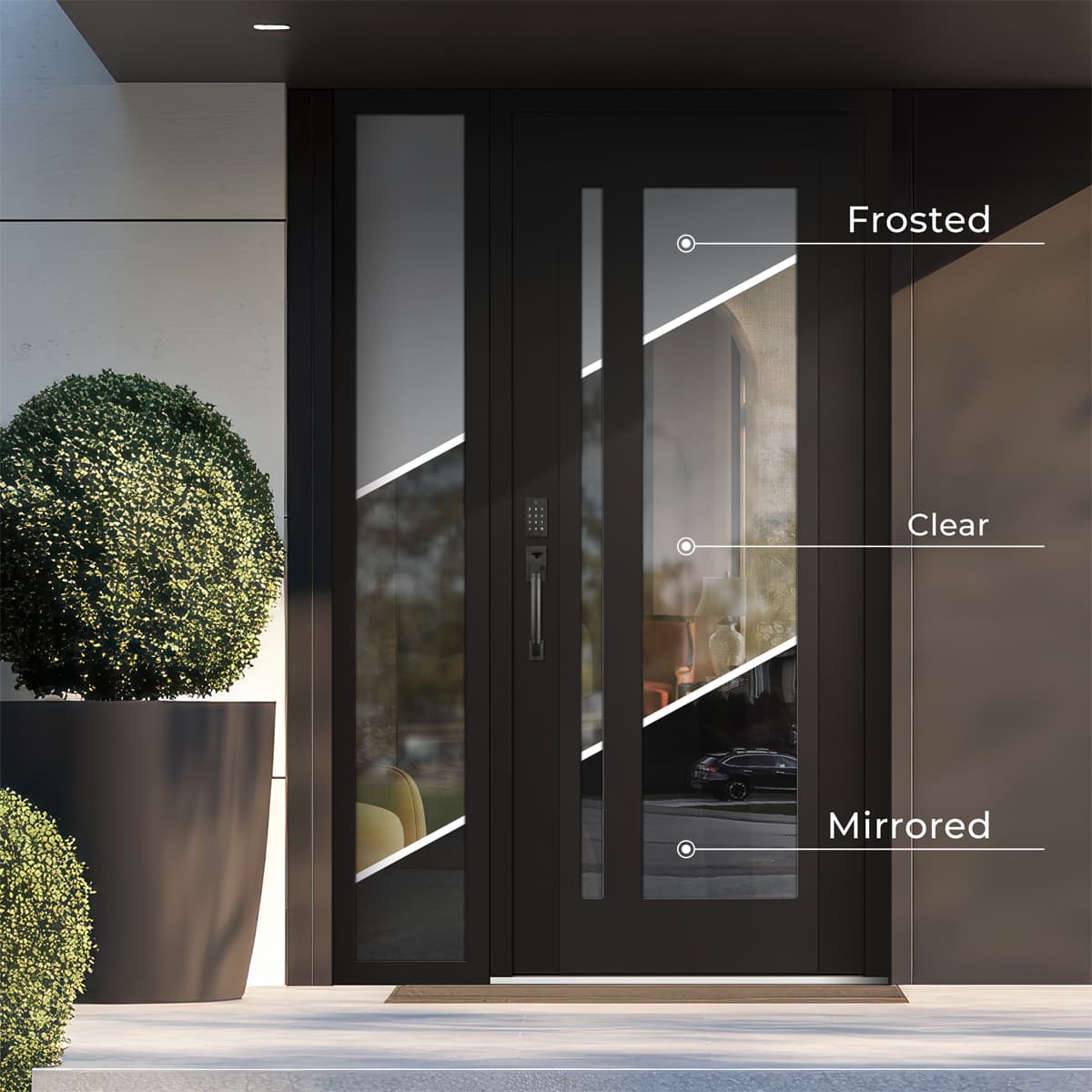 Modern Steel Front Door Diamond C1 - 8
