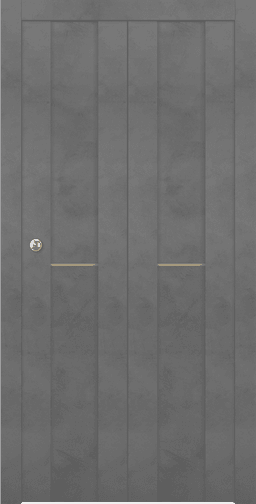 AVON 01 1H GOLD DARK URBAN DOUBLE BI-FOLD BELLDINNI MODERN INTERIOR DOOR - 1