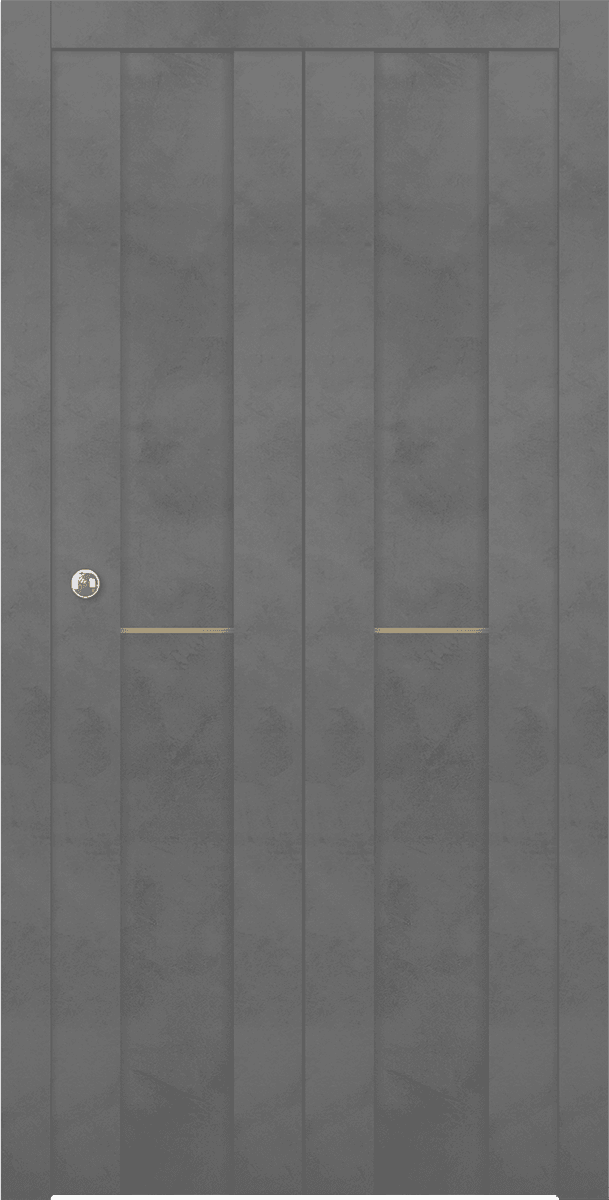 AVON 01 1H GOLD DARK URBAN DOUBLE BI-FOLD BELLDINNI MODERN INTERIOR DOOR - 1